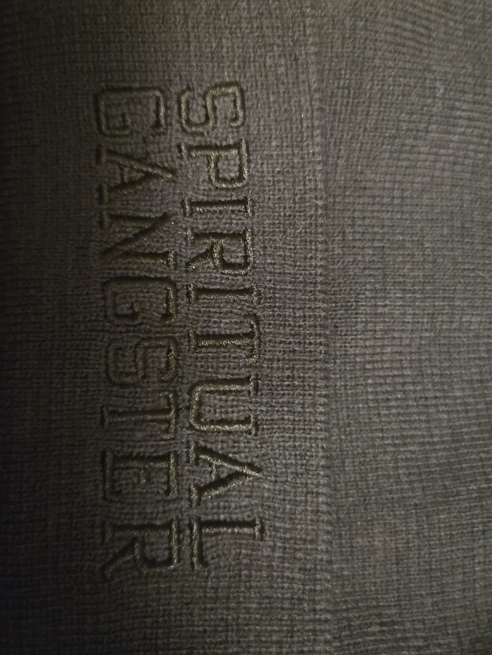 Spiritual Gangster Knit Beanie in Dark Gray - Picture 3 of 3